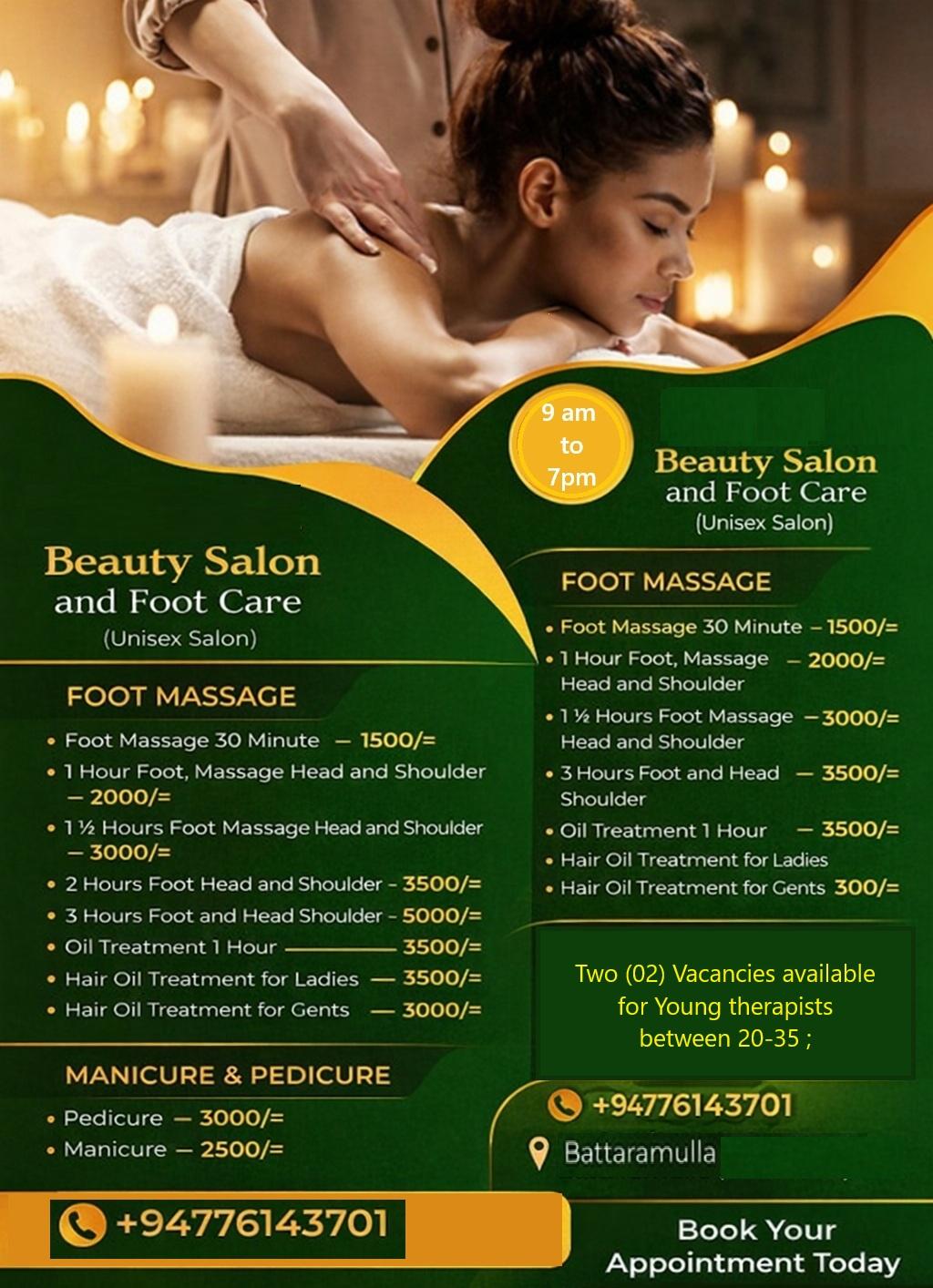 Image of Beauty Salon and Foot Care